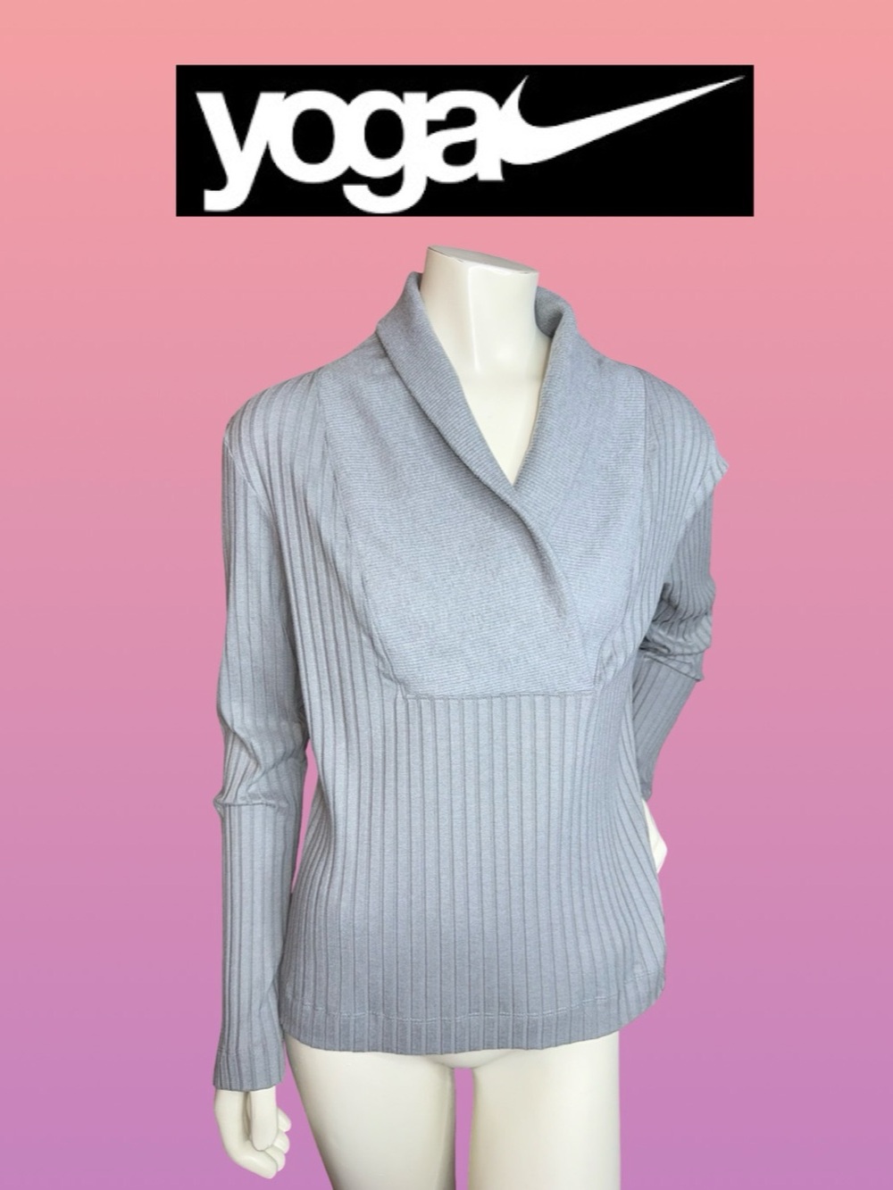 NWT Nike Yoga Luxe Women's Ribbed Cover-Up Sweater Size Large